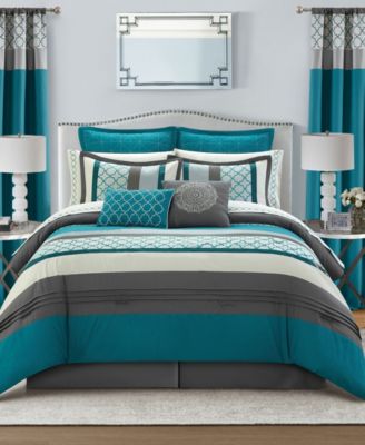 Avalon Geometric 16-Pc. Comforter Set, California King