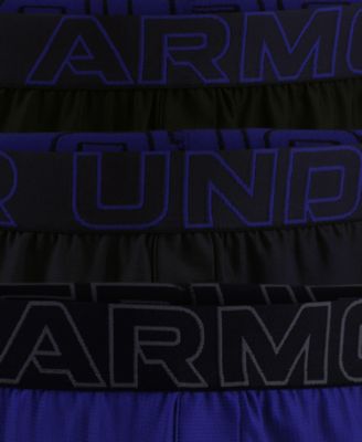 Men's 3-Pk. Solid Performance Tech Mesh 6" Boxers