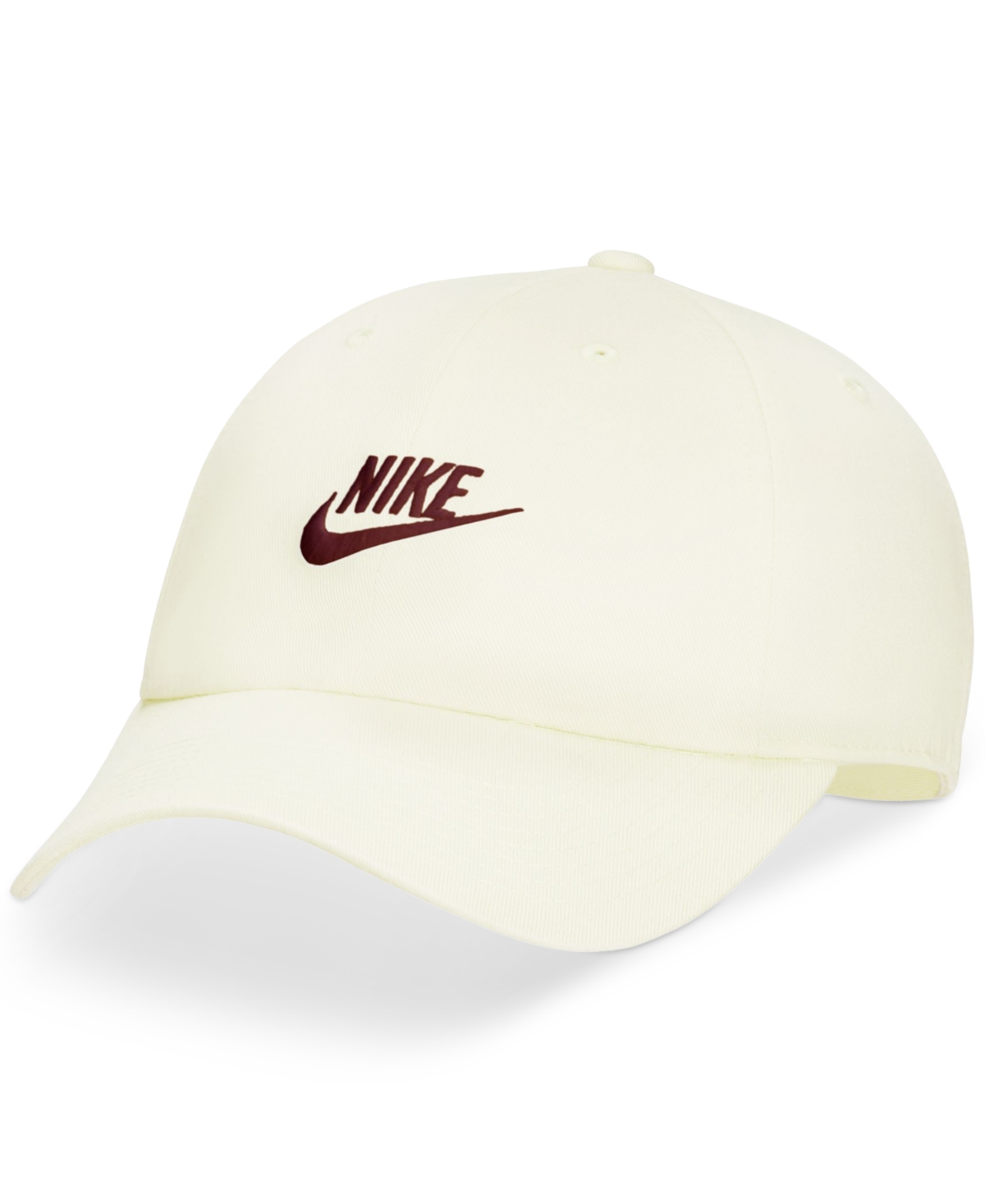 Nike Unisex Club Logo Embroidered Cap In White