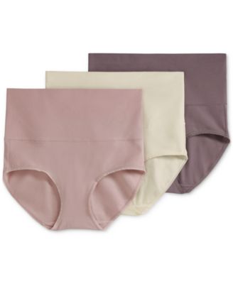Women's 3-Pk. Skimmies&reg; 360&deg; Tummy Smoothing Cotton Brief Underwear 4854	