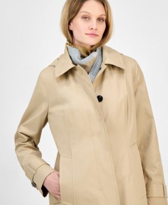 Women's Hooded Scarf Trench Coat