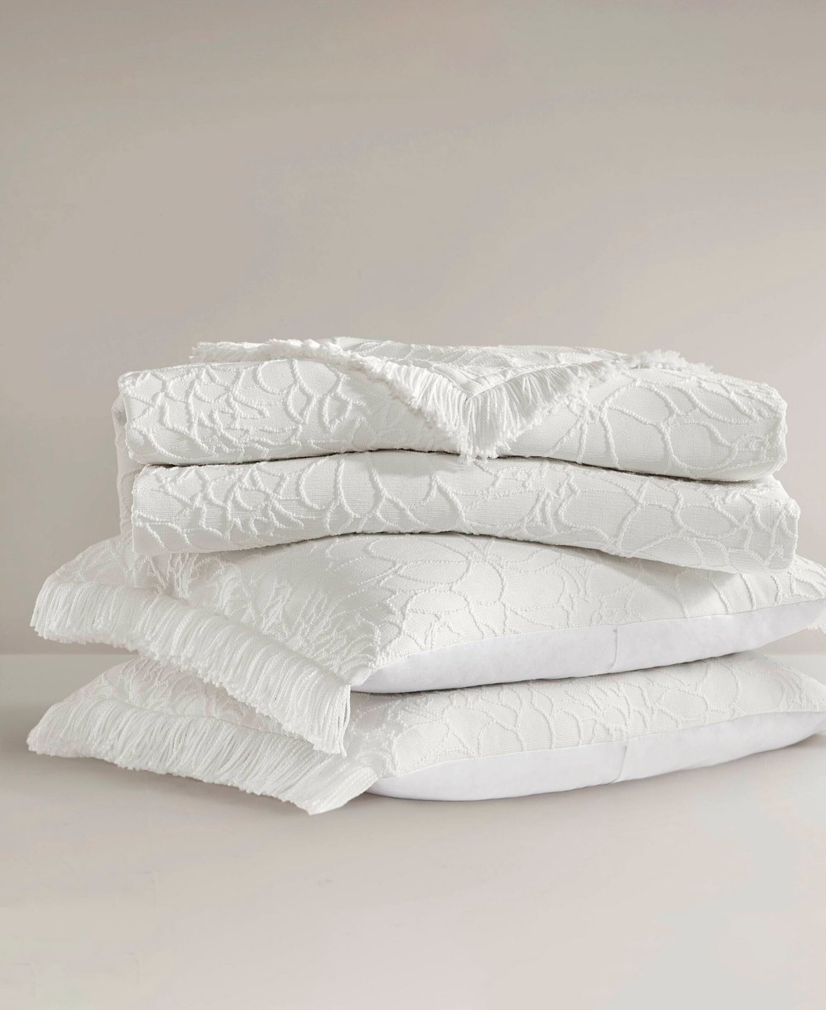 Madison Park Willow Lightweight Breathable 3-pc. Bedspread Set, King In White
