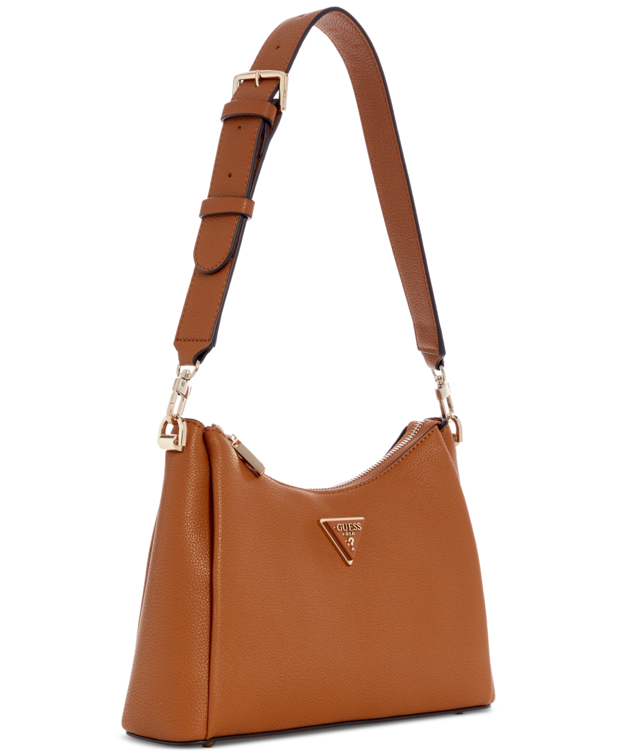 Guess Meridian Ii Small Shoulder Bag In Brown