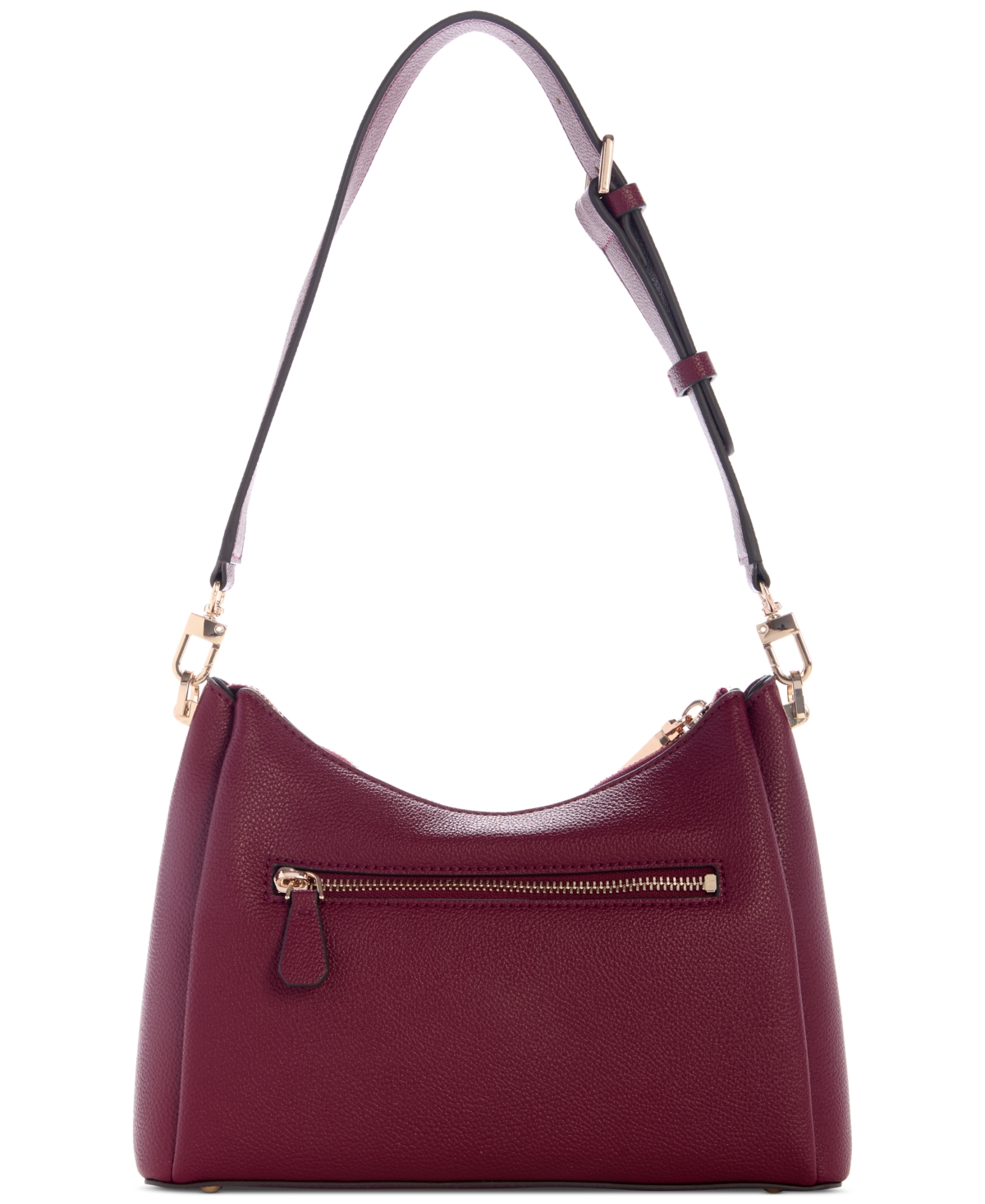 Guess Meridian Ii Small Shoulder Bag In Burgundy