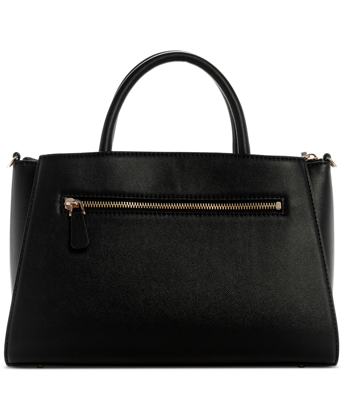 Guess Mimina Girlfriend Medium Satchel Bag In Black