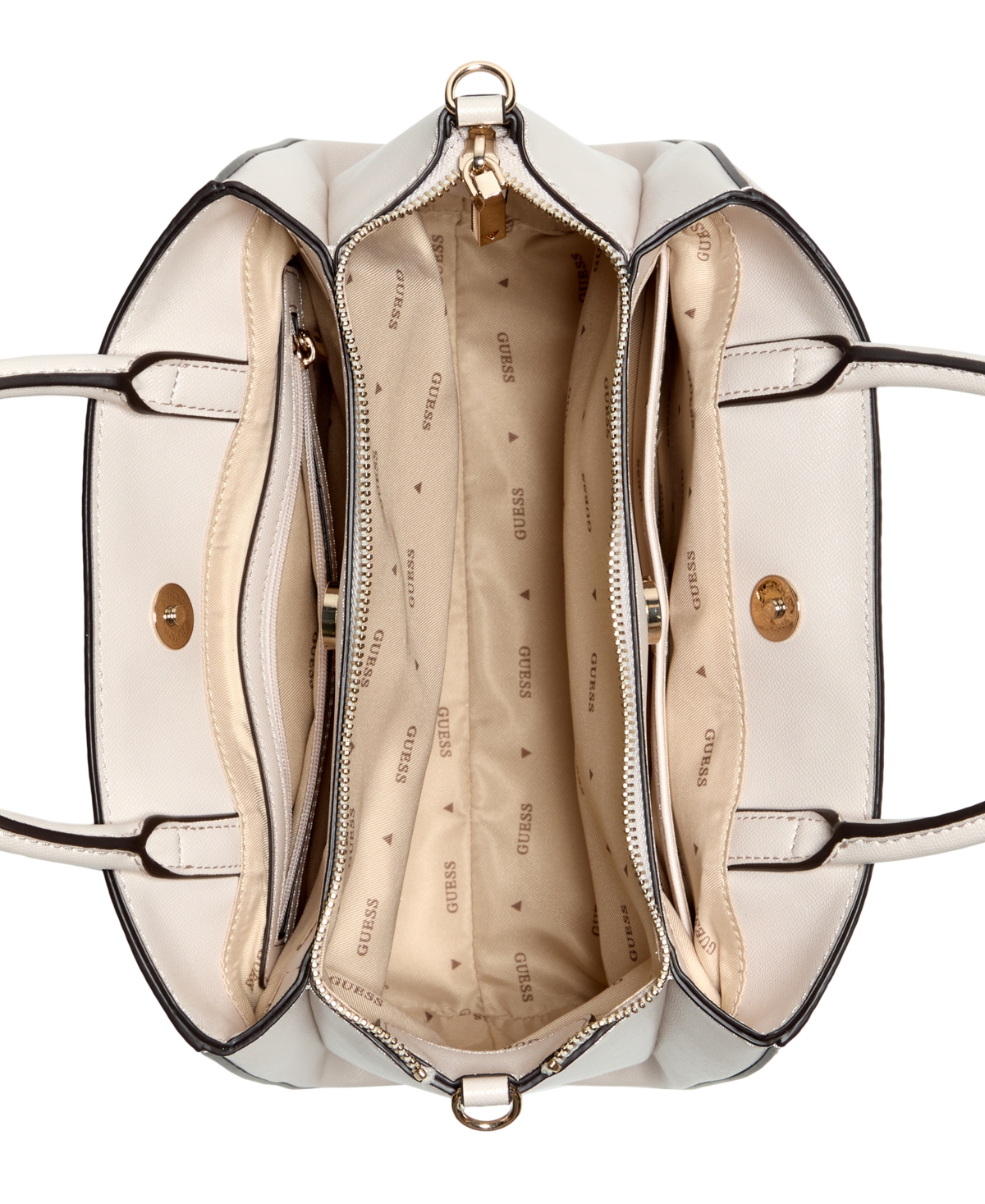Guess Mimina Girlfriend Medium Satchel Bag In Gray
