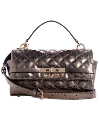 GUESS - Idra Small Top Handle Quilted Flap Crossbody