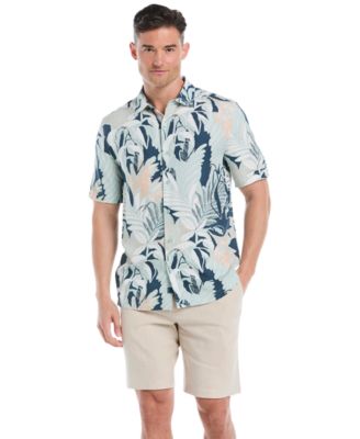 Men's Big & Tall Tropical-Print Shirt