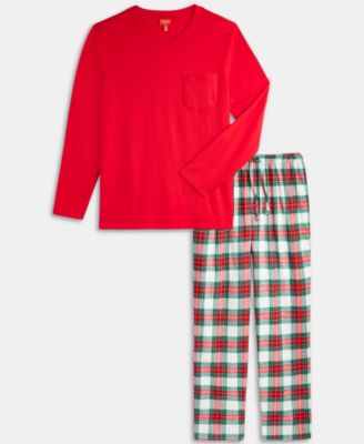 Big & Tall Merry Plaid Mix It Matching Family Pajamas Set, Created for Macy's