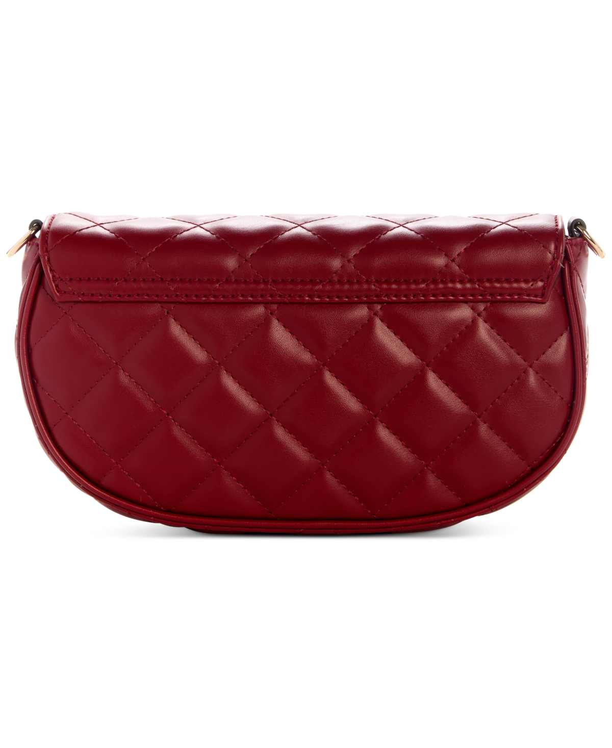 Guess Tinsley Small Quilted Flap Shoulder Bag In Red
