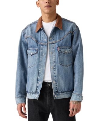 Levi's - Men's Western Shorthorn Relaxed-Fit Denim Trucker Jacket