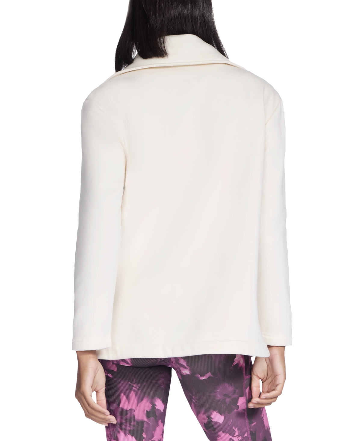 Skechers Go Snuggle Tunic Fullzip Jacket In White