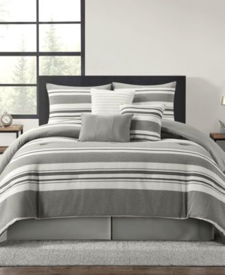 Stratford Park Cornille Stripes 7-Pc. Comforter Set, California King