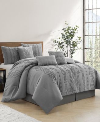 Stratford Park Lexia Leaves 7-Pc. Comforter Set, Queen