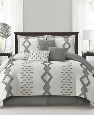 Sanissa Geometric 7-Pc. Comforter Set, California King