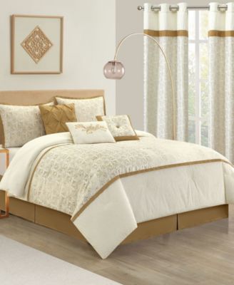 Marisella Leaves 9-Pc. Comforter Set, California King