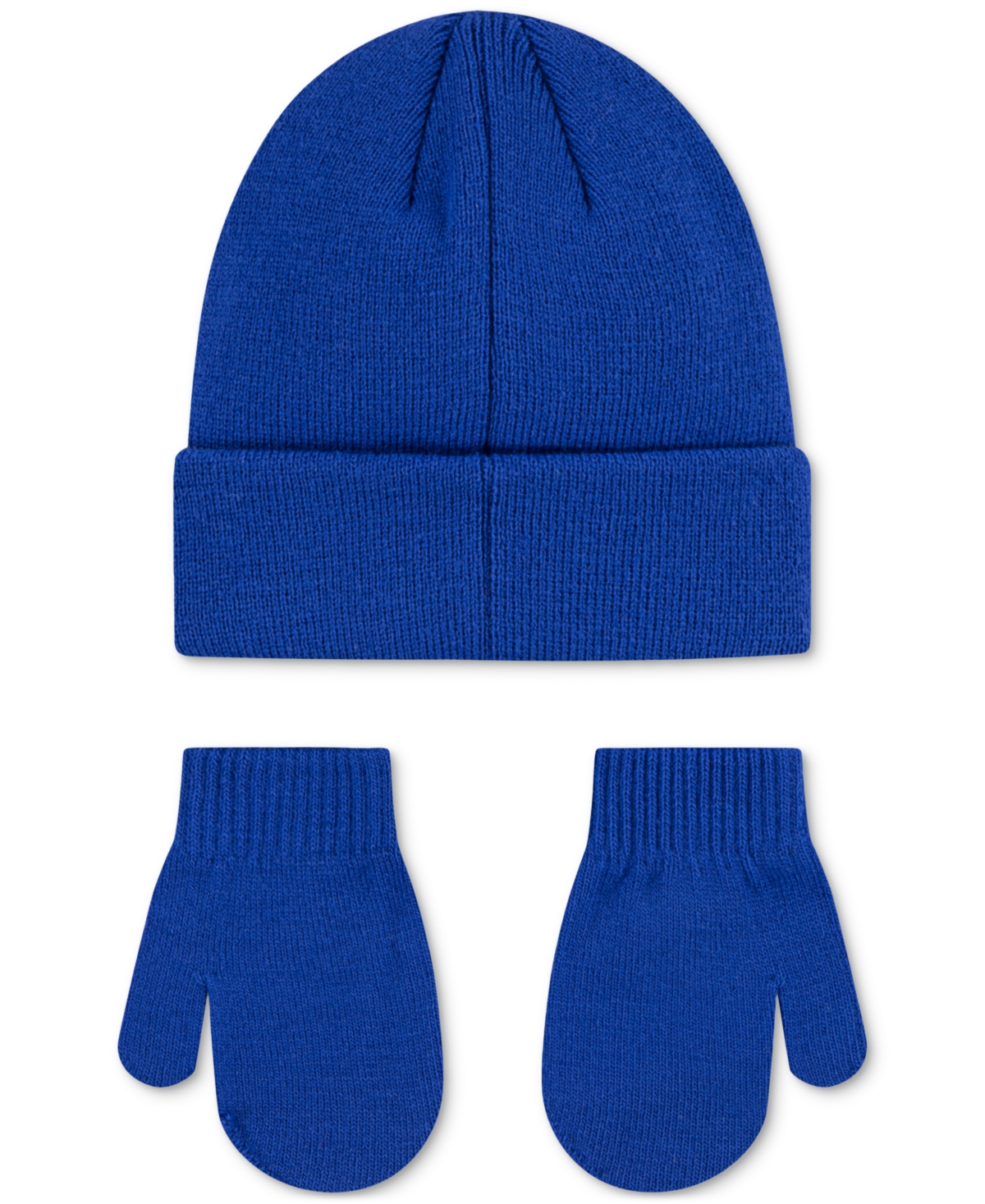 Nike Boys And Girls 2t-5t Nan Futura Beanie Hat & Mittens Set In Blue