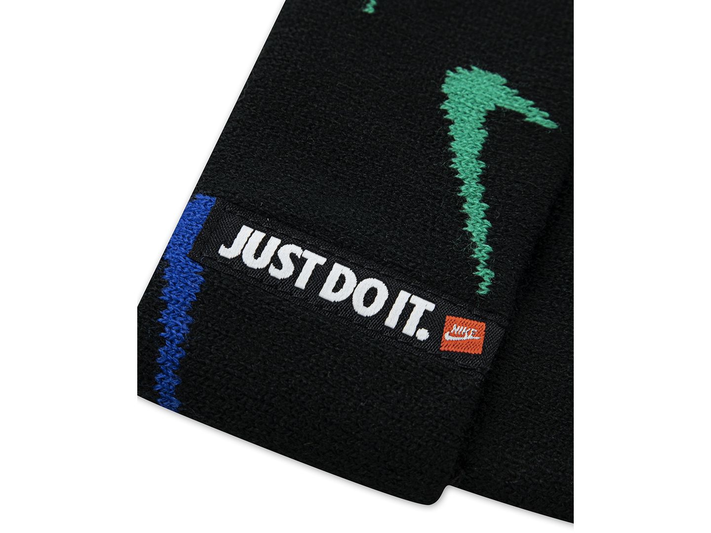 Детский комплект Nike Swoosh Repeat: шапка и перчатки, 8-20 лет, цвет: Чёрный / Разноцветный — фото 3