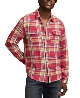 Lucky Brand - Men's Long Sleeve Plaid Flannel Button-Front Shirt