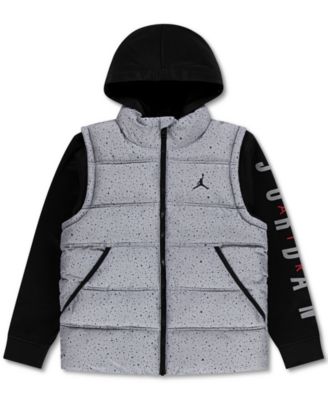 Jordan - Big Boys Layered-Look Hooded Jacket