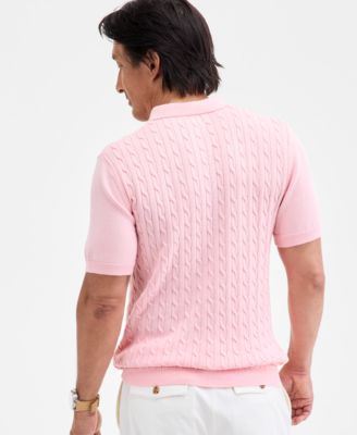 Men's Regular-Fit Sweater-Knit Polo Shirt, Created for Macy's 