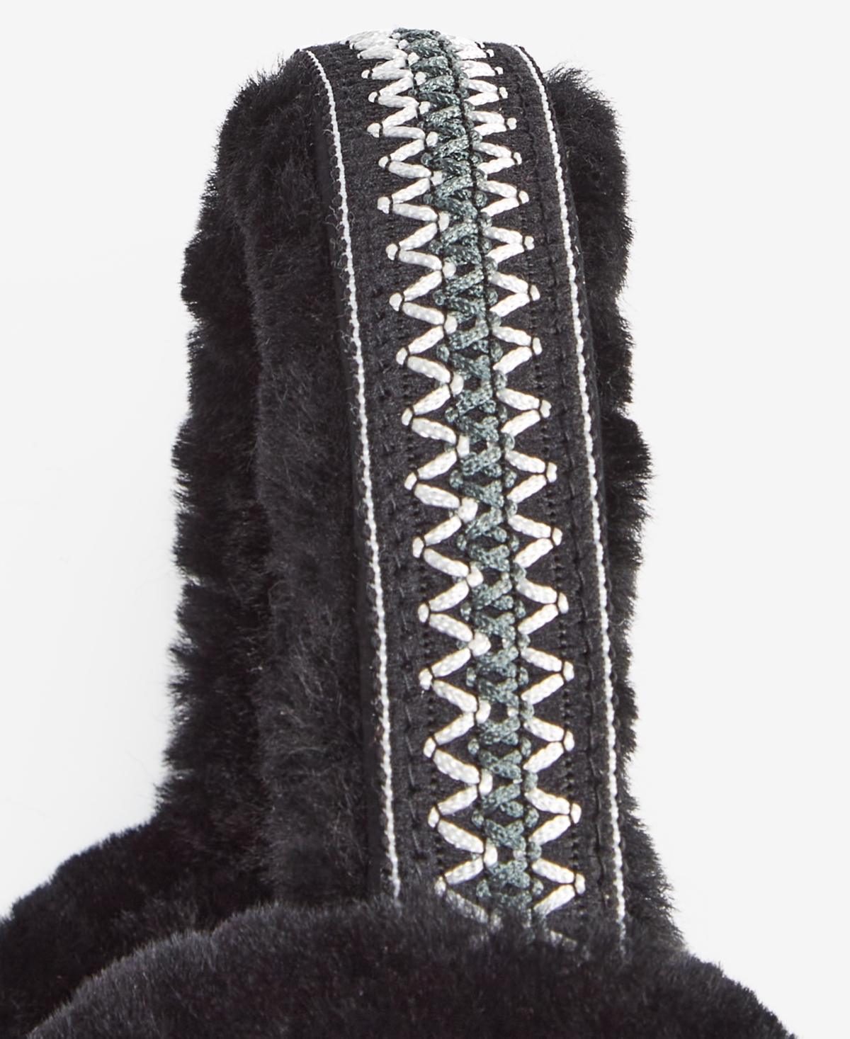 Ugg Women's Braided Fur Earmuffs In Black