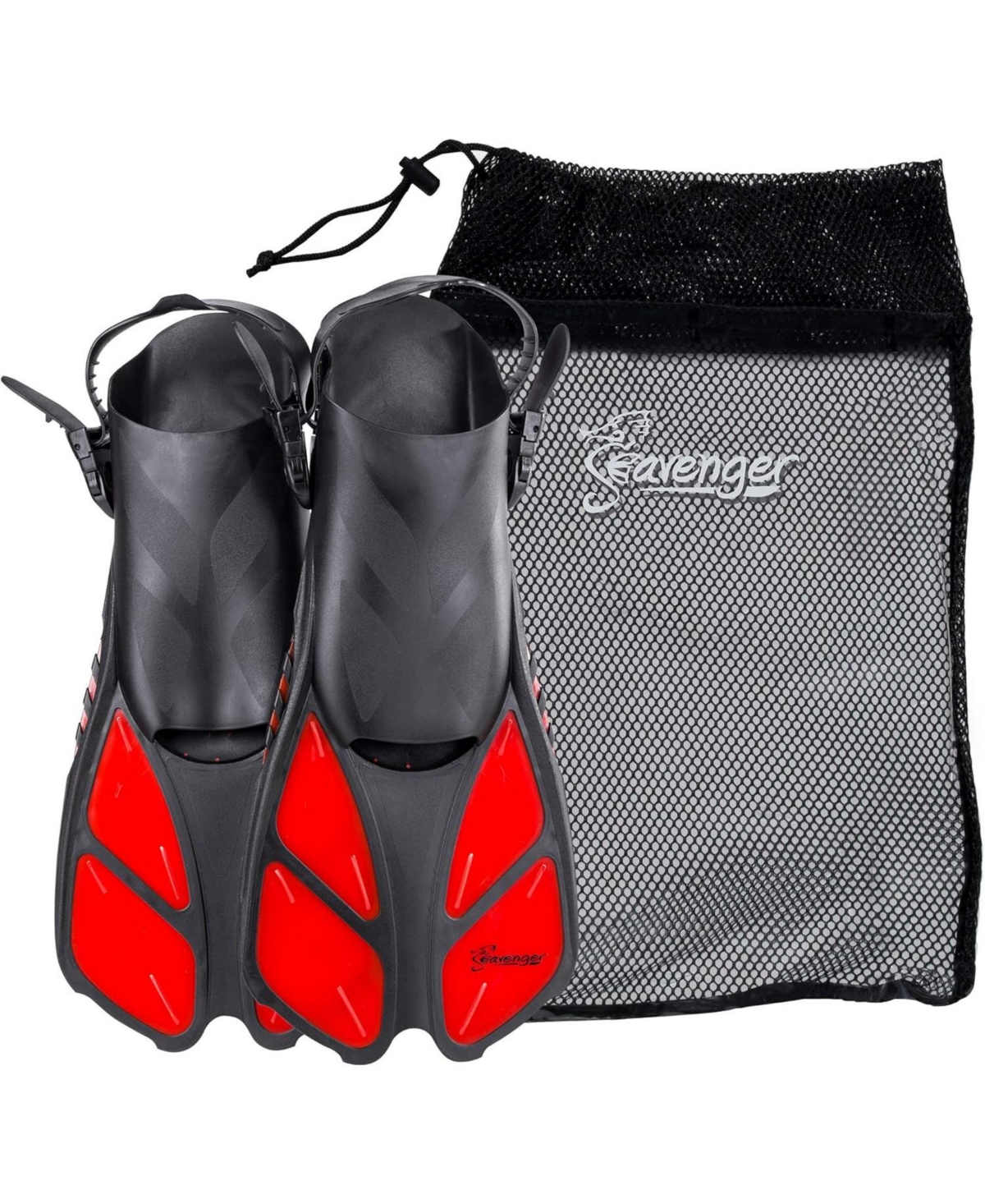 Torpedo Fins and Mesh Gear Bag Snorkeling - Orange