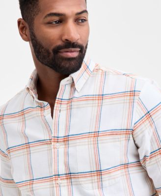 Men's Regular-Fit Flannel Shirt, Created for Macy's