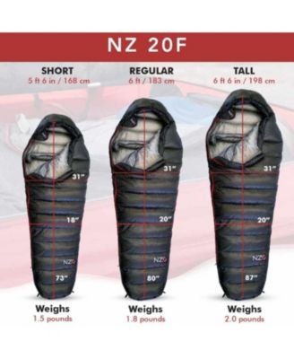 NZ 20 Mummy Sleeping Bag - Long
