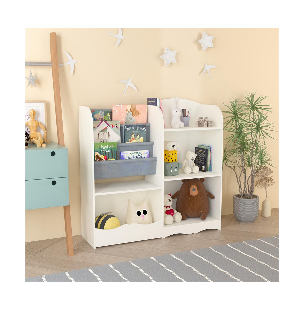 Cesicia Kids Bookshelf, Book and Magazine Rack, Book Organizer, toy Storage Cabinet Organizer