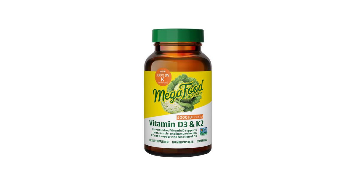 Vitamin D3 with K & K2, 5000 Iu 120 Caps