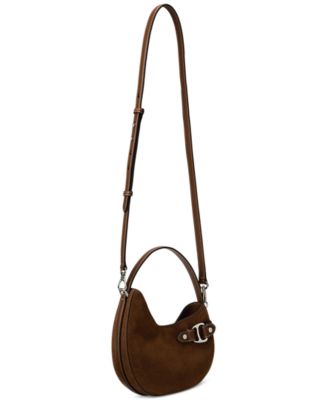 Suede Small Tasha Crossbody Bag