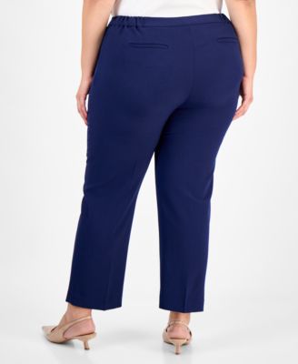 Plus Size Straight-Leg Pants