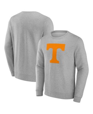 Fanatics - Men's Heather Gray Tennessee Volunteers Applique Fleece Pullover Sweatshirt