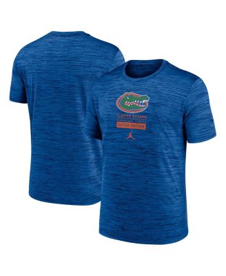 Jordan - Men's Royal Florida Gators Campus Center Block Velocity Performance T-Shirt