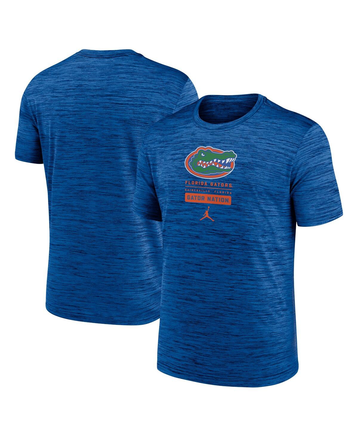 Men's Royal Florida Gators Campus Center Block Velocity Performance T-Shirt - Royal