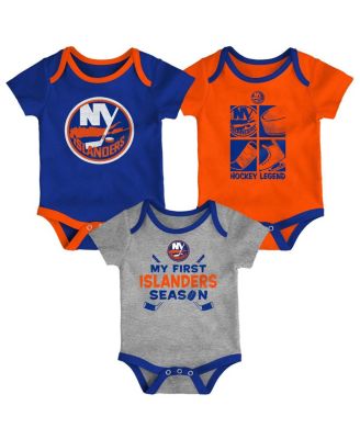 Outerstuff - Baby Boys and Girls 3-Piece New York Islanders Legend Bodysuit Set