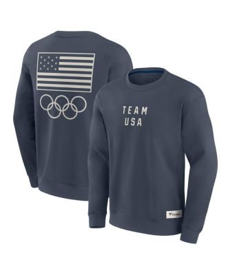 Fanatics - Men's Navy Team USA Elements Fleece Pullover Sweatshirt