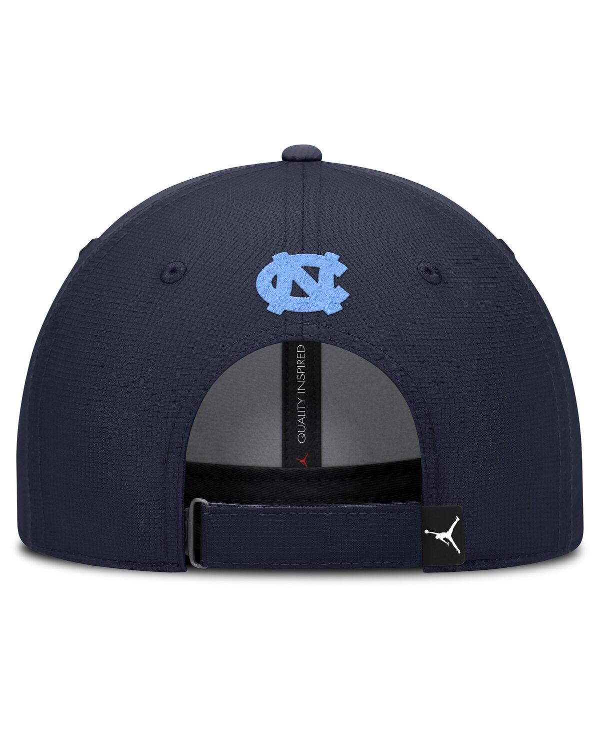 Jordan Men's Navy North Carolina Tar Heels Club Prep Performance Adjustable Hat In Blue