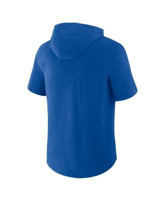 Men's Royal Philadelphia 76ers Pass Legend Raglan Hoodie T-Shirt