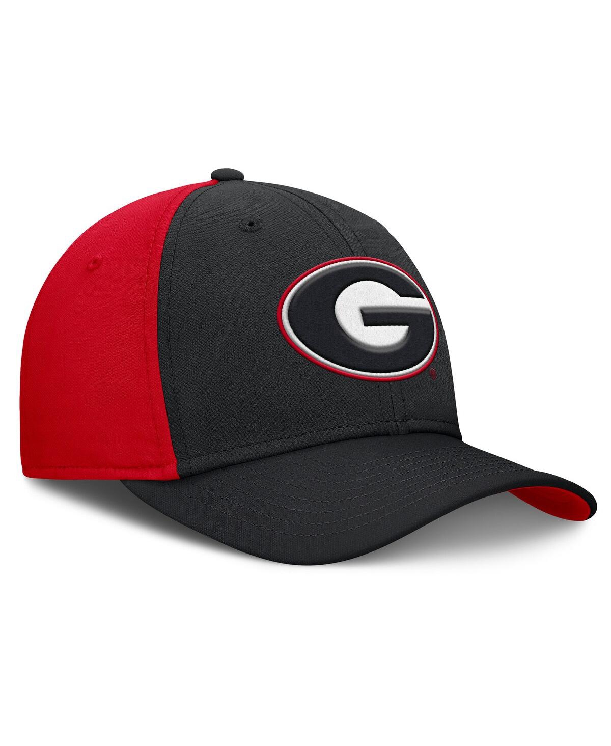 Nike Men's Black/red Georgia Bulldogs 2025 Sideline Rise Local Performance Flex Hat In Multi
