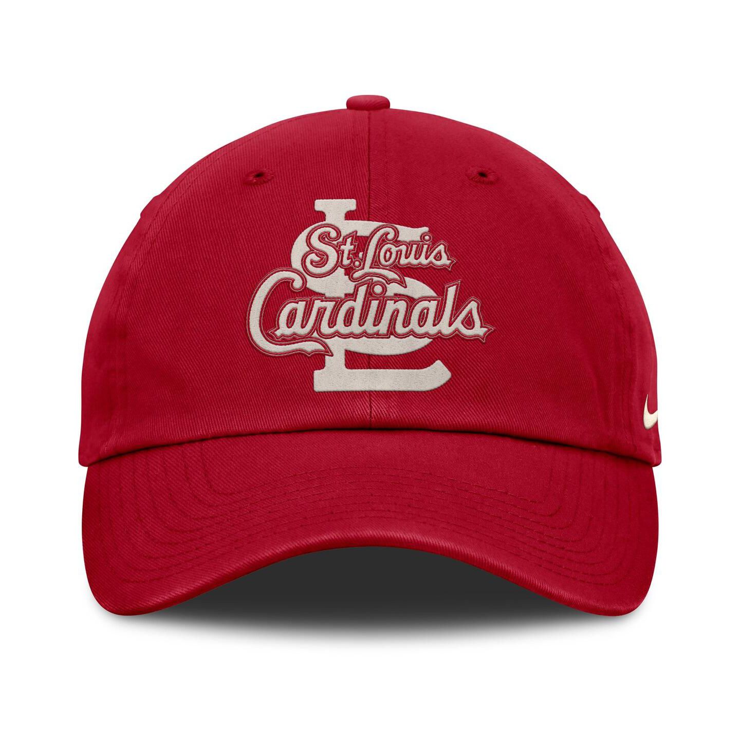 Мужская кепка Nike Red St. Louis Cardinals Statement Club Adjustable Hat — фото 2