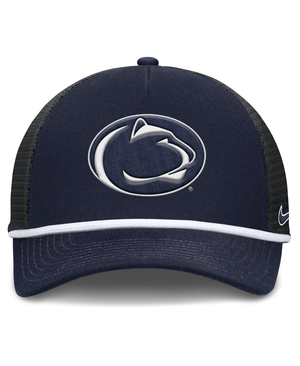 Nike Penn State Primetime Rise  Men's College Trucker Adjustable Hat In Blue