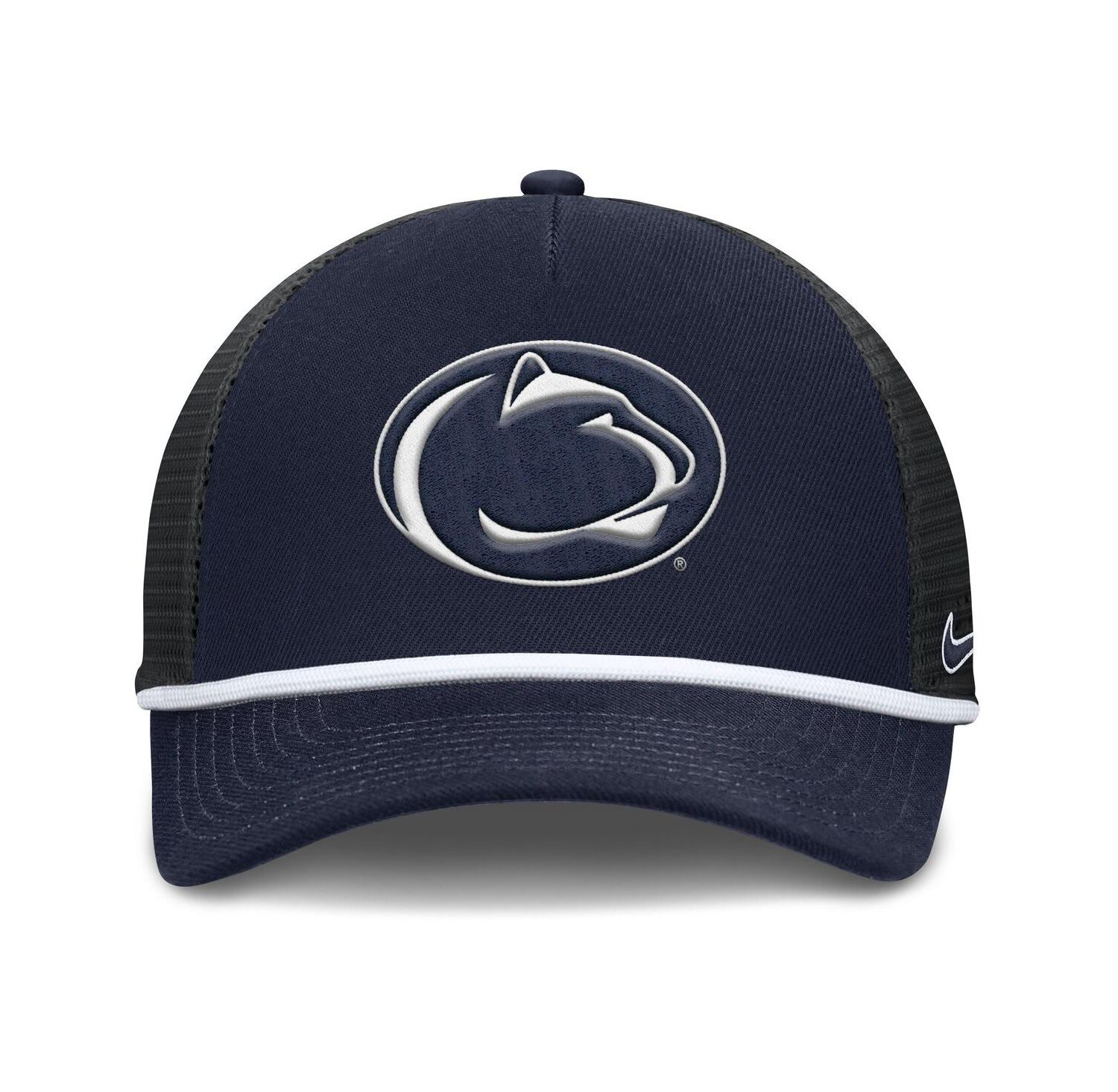 Men's Navy Penn State Nittany Lions Rise Primetime Trucker Adjustable Hat