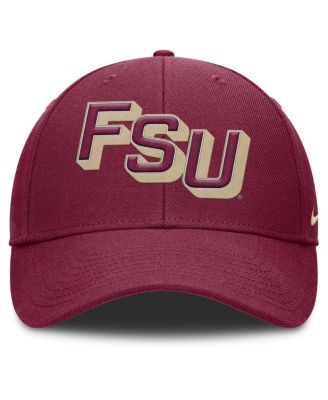 Men's Garnet Florida State Seminoles Slanted Primetime Rise Performance Adjustable Hat