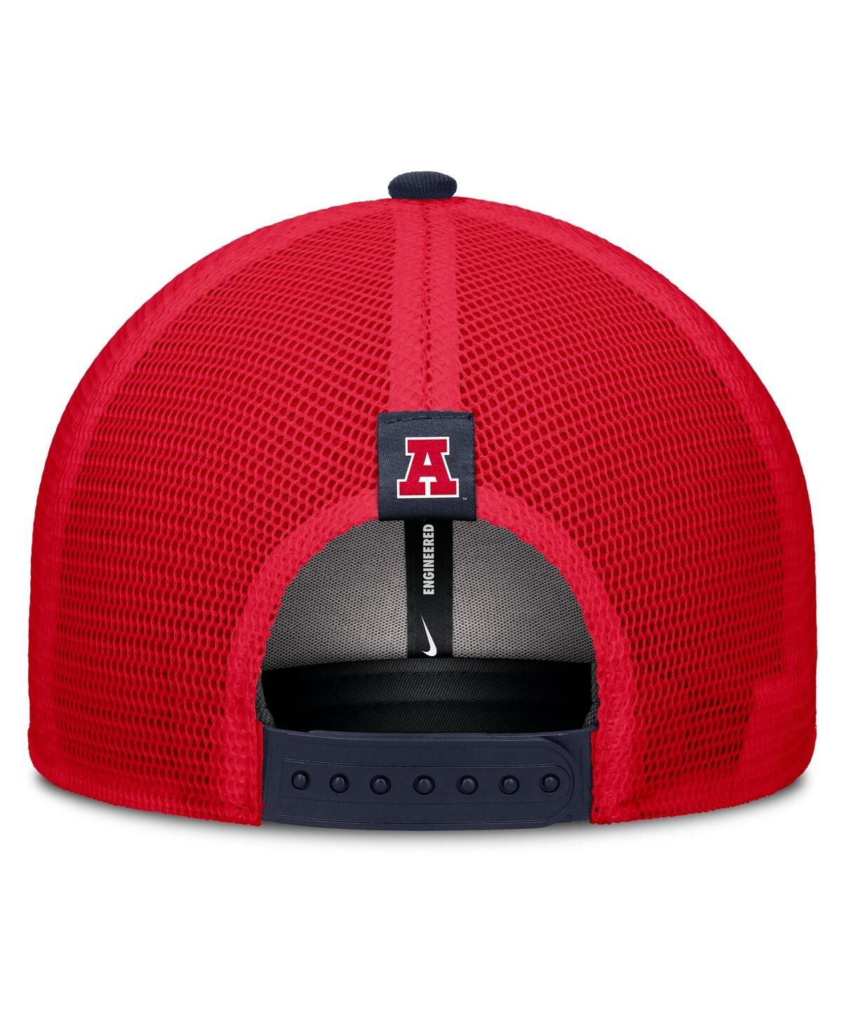 Nike Men's Navy/red Arizona Wildcats Legacy Arch Rise Performance Trucker Adjustable Hat In Multi