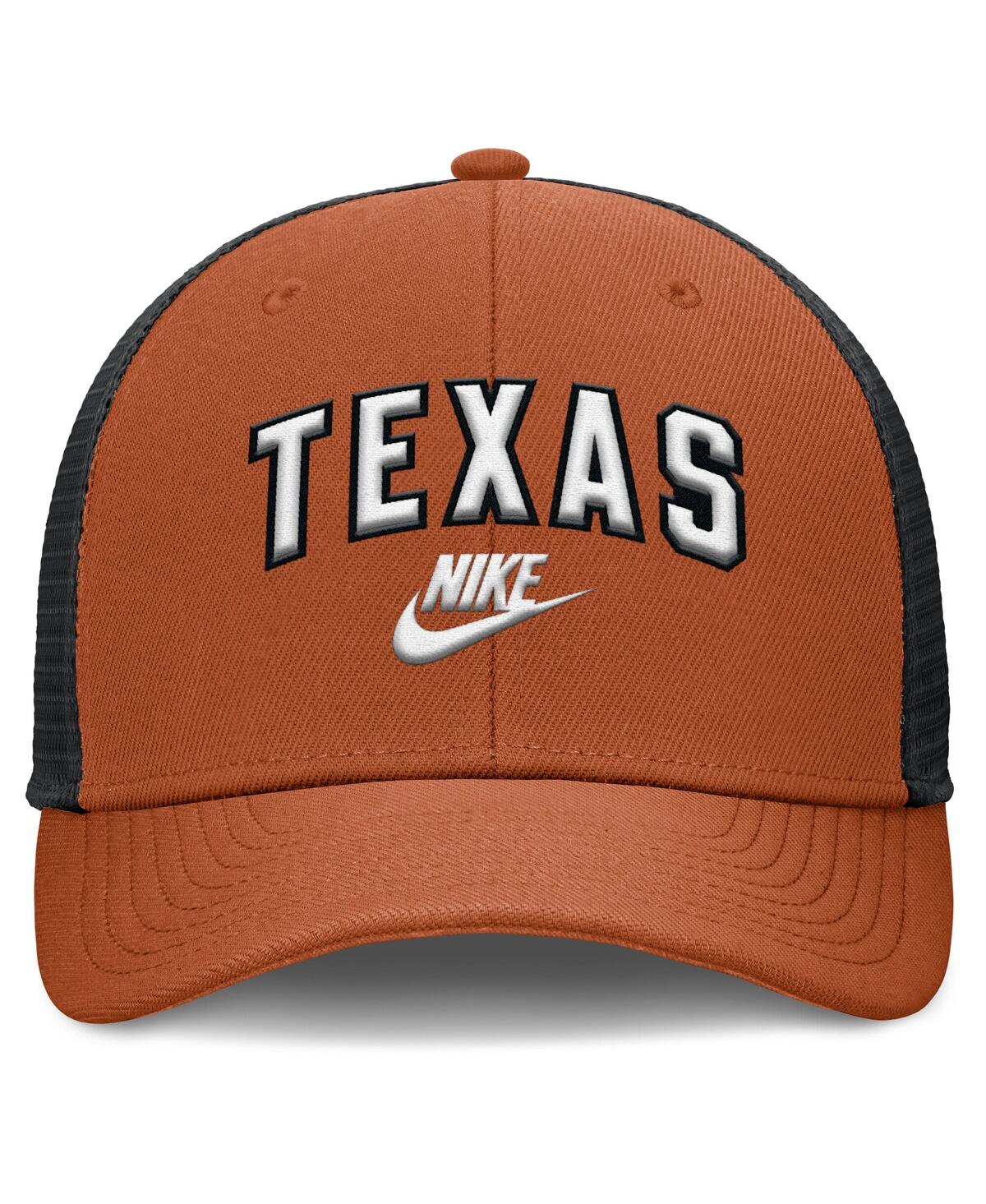 Nike Men's Texas Orange/black Texas Longhorns Legacy Arch Rise Performance Trucker Adjustable Hat