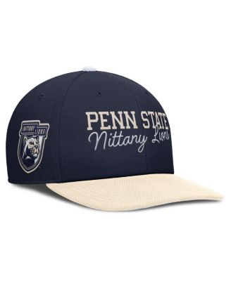 Nike - Men's Navy/Cream Penn State Nittany Lions Pro Legacy Script Snapback Hat