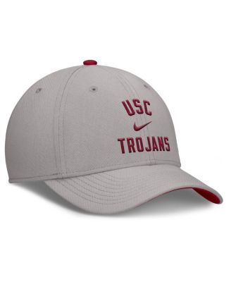 Men's Gray USC Trojans Rise Prep Performance Flex Hat