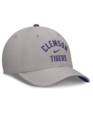 Men's Gray Clemson Tigers Rise Prep Performance Flex Hat
